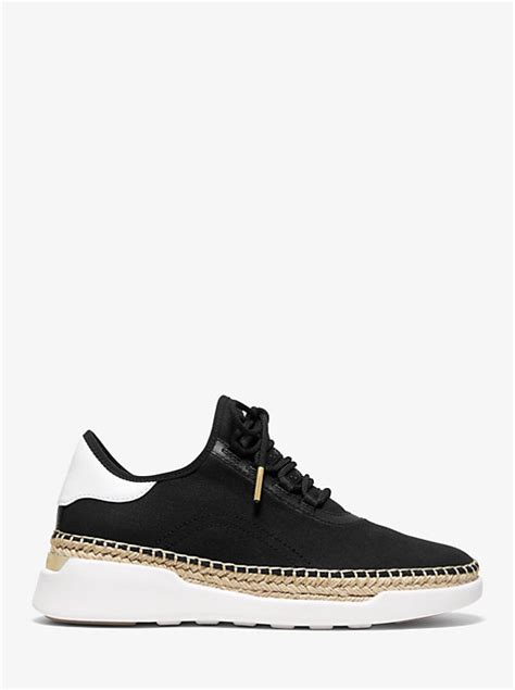 Michael Kors Finch Canvas & Leather LaceUp Sneaker